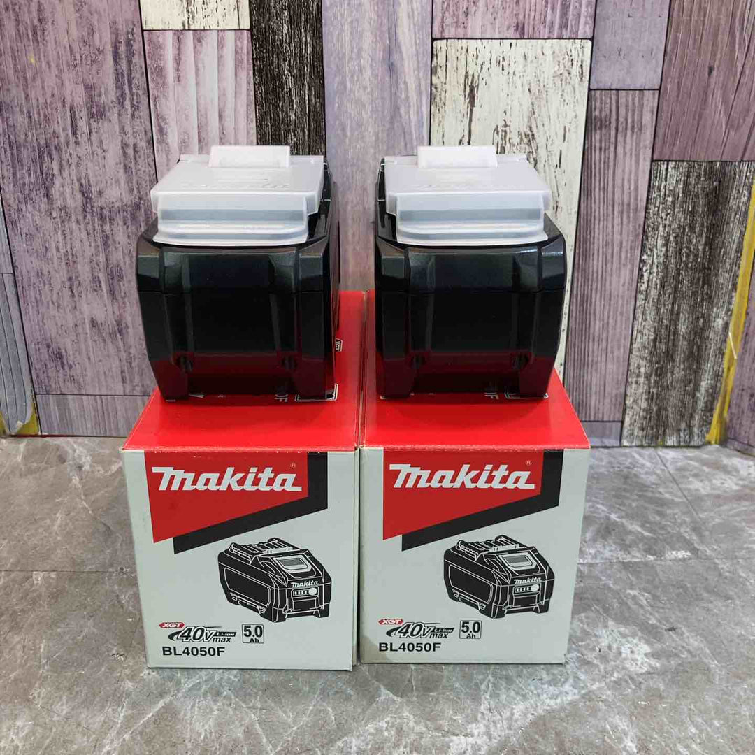 【未使用品】2個セット 純正品 makita マキタ リチウムイオンバッテリー 40Vmax BL4050F 箱汚れあり【八潮店】