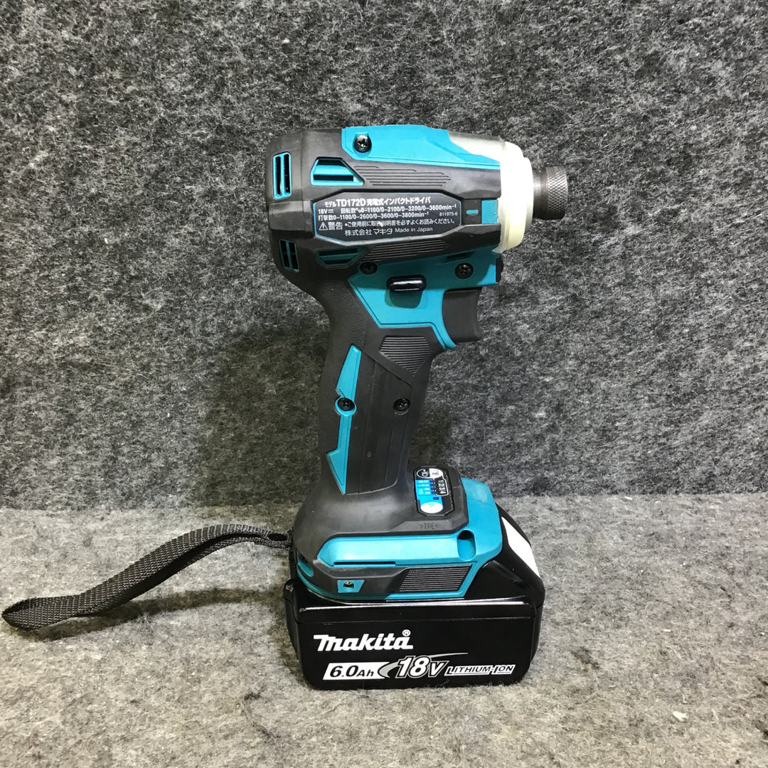 【美品※備考欄にバッテリ充電回数記載あり！※】マキタ(makita) コードレスインパクトドライバー TD172DRGX【桶川店】