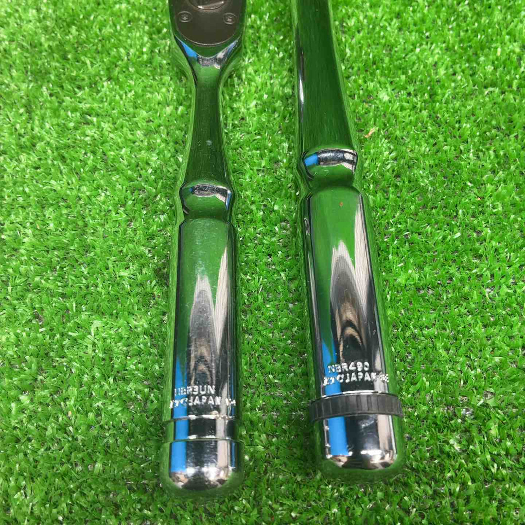 KTC ネプロス 12.7mm (1/2インチ) ラチェットハンドル NBR490、NTB306BAソケットセット NBR3UN、9.5sqラチェットレンチ【藤沢店】