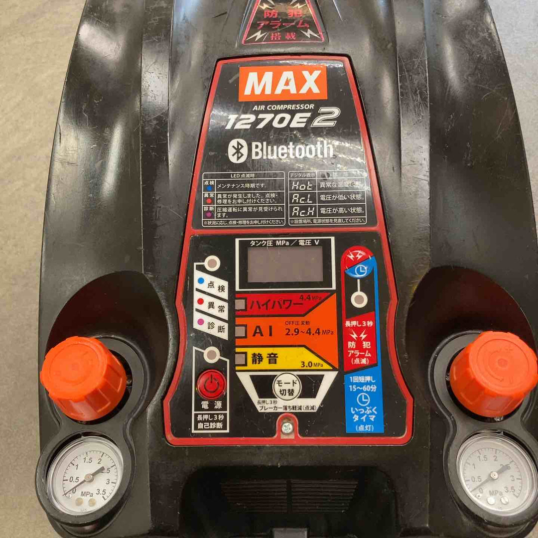 ★マックス(MAX) エアコンプレッサー AK-HH1270E2_ブラック【川崎店】
