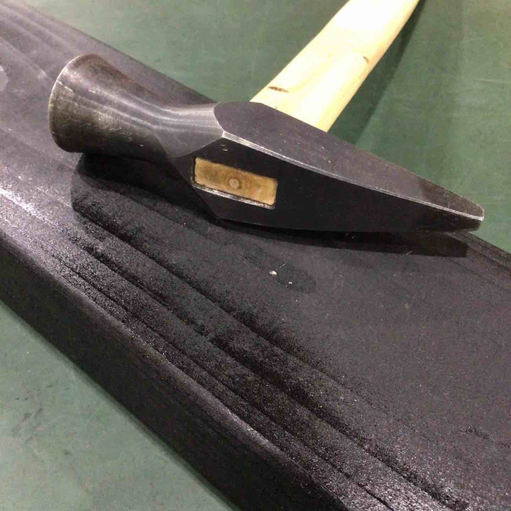 福島 舟手型玄能 80匁 王冠印 グミ柄 【川口店】