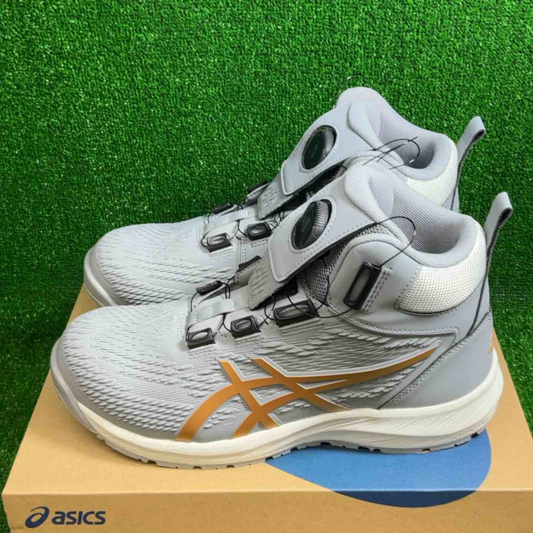 [アシックス] 安全靴 作業靴 ウィンジョブ CP122 BOA LC 1273A148 020：グラベル×ピュアゴールド 26.5cm (日本の靴のサイズ寸法, 大人, 数値, 26.5 cm)【藤沢店】