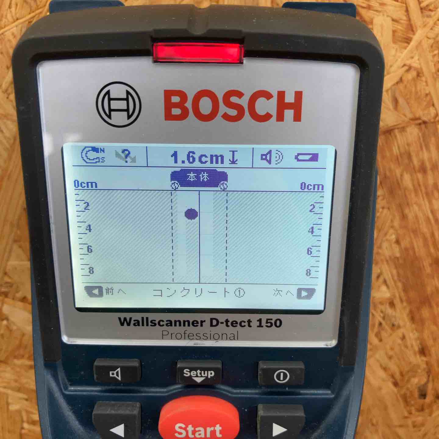 ☆ボッシュ(BOSCH) コンクリート探知機 ウォールスキャナー D