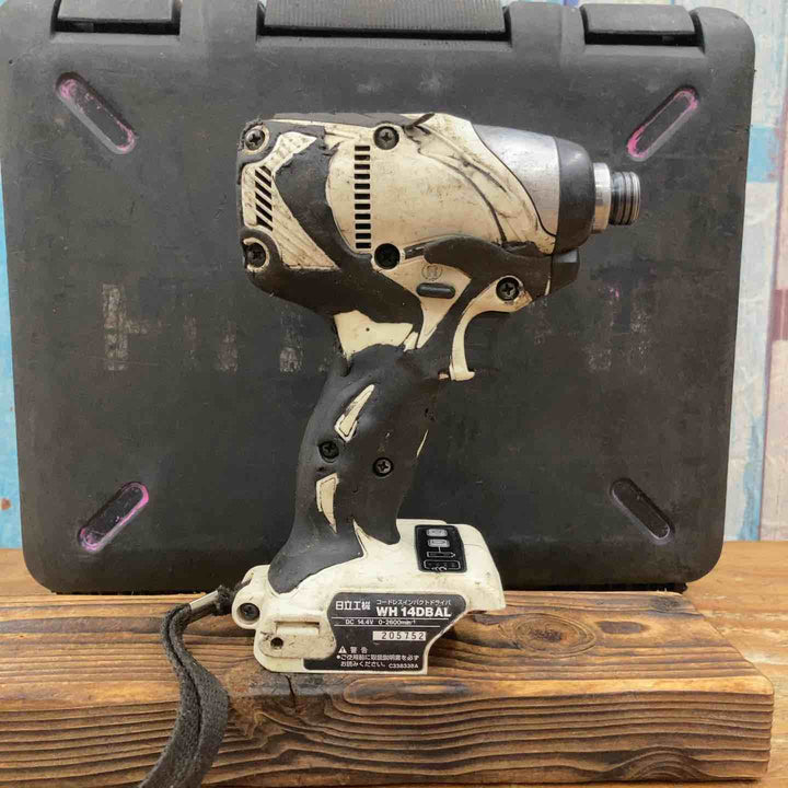 【中古品】★ハイコーキ(HIKOKI ※旧:日立工機) コードレスインパクトドライバー WH14DBAL(2LSCK)(W) 14.4V フルセット【柏店】