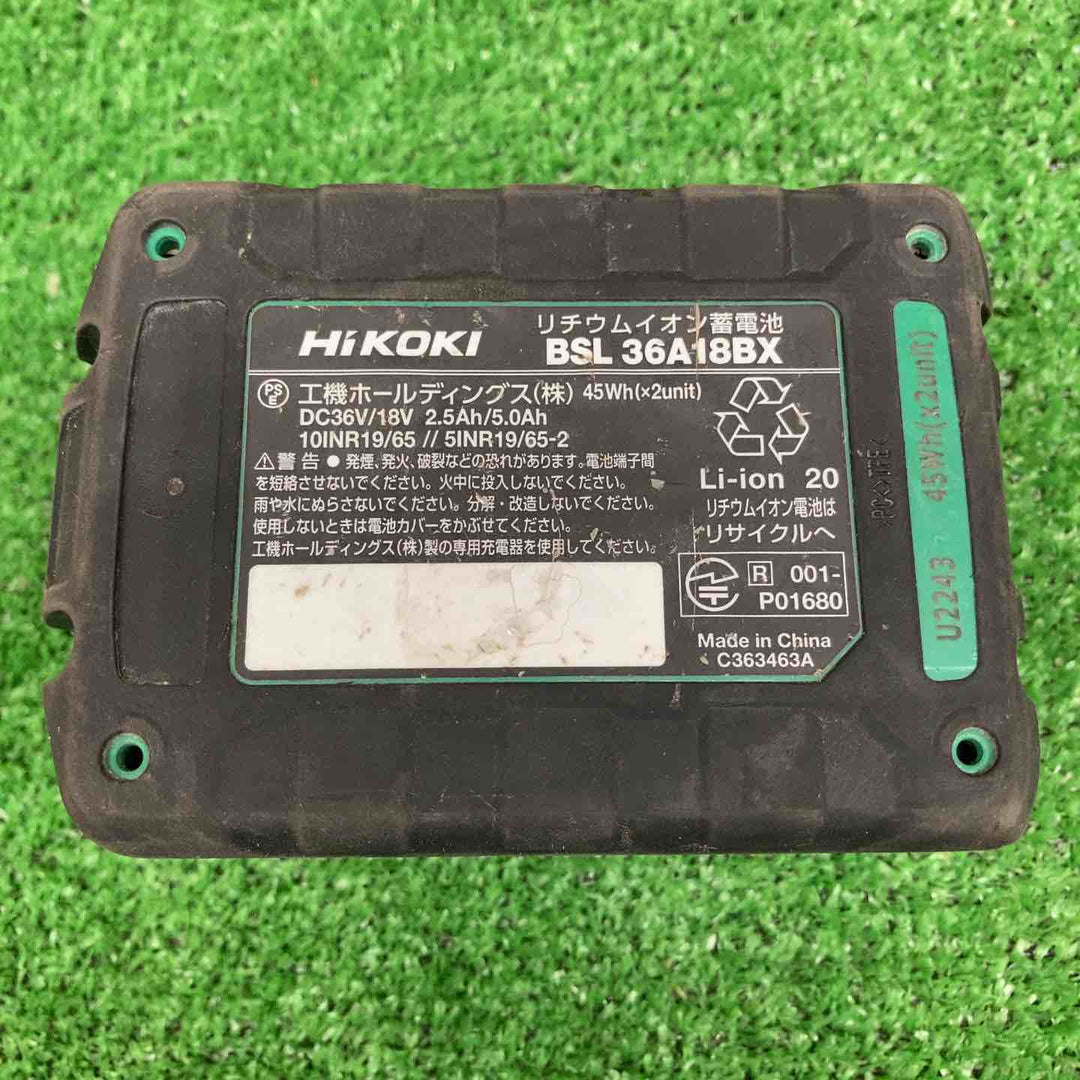 【中古品】 ハイコーキ/HIKOKI ※旧:日立工機 リチウムイオンバッテリー 36V/2.5Ah BSL36A18BX 【鴻巣店】