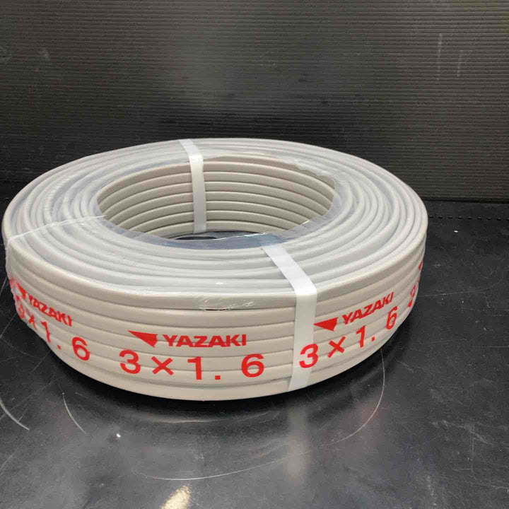 【未使用品(店頭展示品)】矢崎 VVFケーブル 1.6mm×3芯 100m巻 (灰色) VVF1.6mm×3C×100m YAZAKI【川越店】