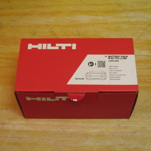 ★ヒルティ(Hilti) 22V8.0Ahリチウムイオンバッテリー B22-170 Nuron【川崎店】