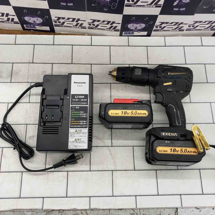 ◇パナソニック(Panasonic) コードレスドリルドライバー EZ1DD2T1G エグゼナ/EXNA【限定色ブラック&ゴールド】【所沢店】