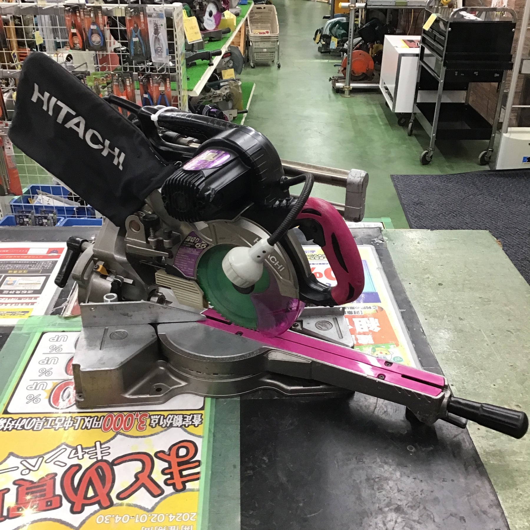 中古・尺切り対応】 日立 165mm卓上スライド丸のこ C6RSHC【桶川店