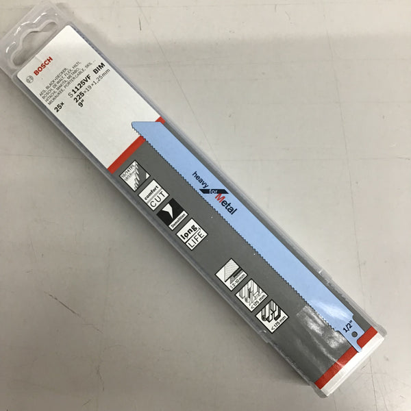 BOSCH セーバーソーブレード 金属用 全長225mm 25本入 S1125VF 山数10-14　⑤【戸田店】
