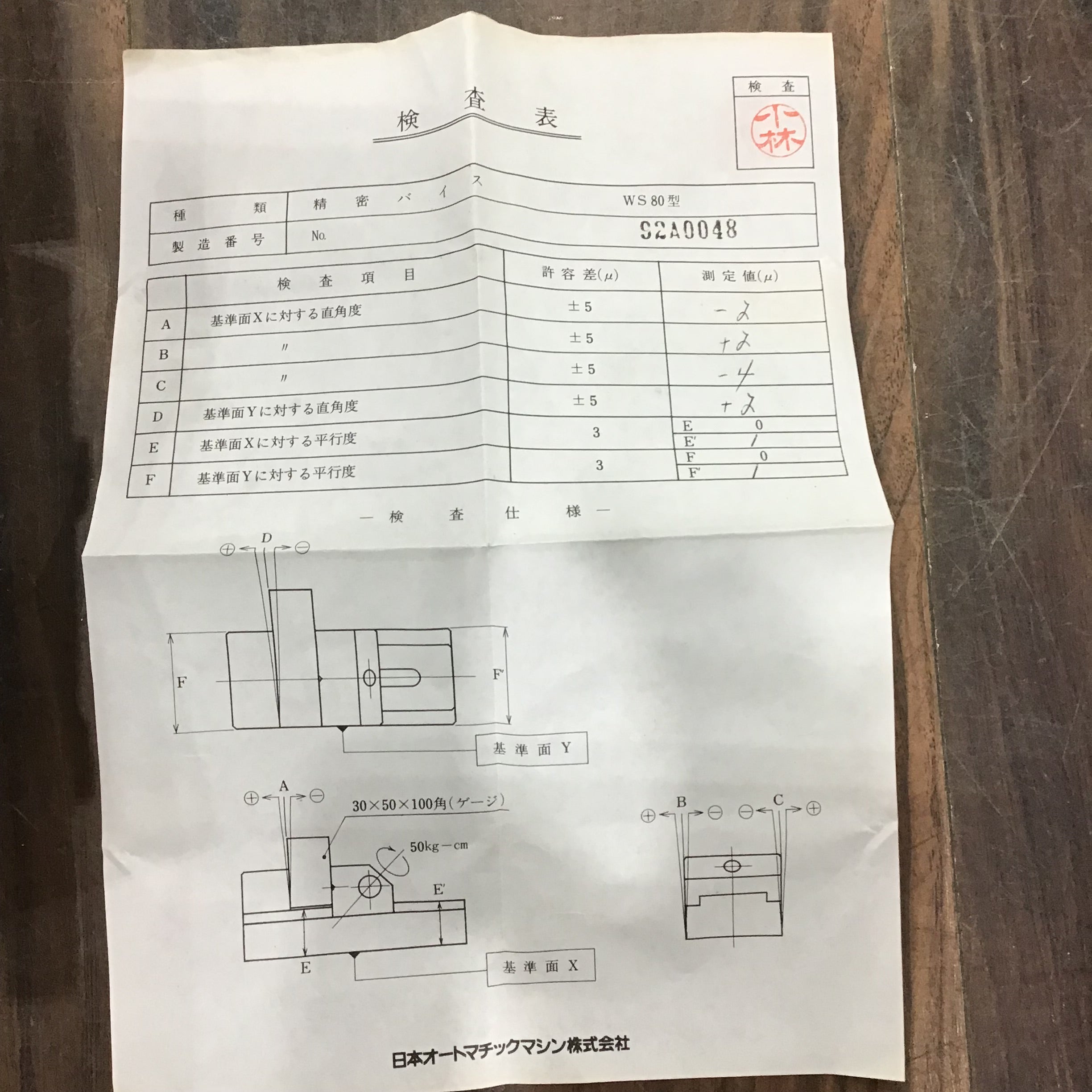 ▽ J.A.M 日本オートマチック 精密バイス WS80【川口店】 | アクト