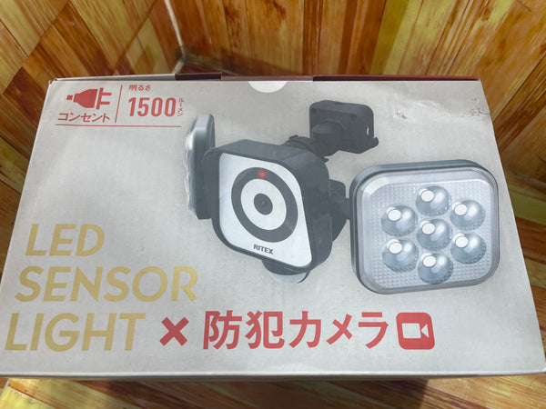 LEDセンサーライト 防犯カメラ 8W×2灯（SDカード付属なし） LAC-8160 【草加店】