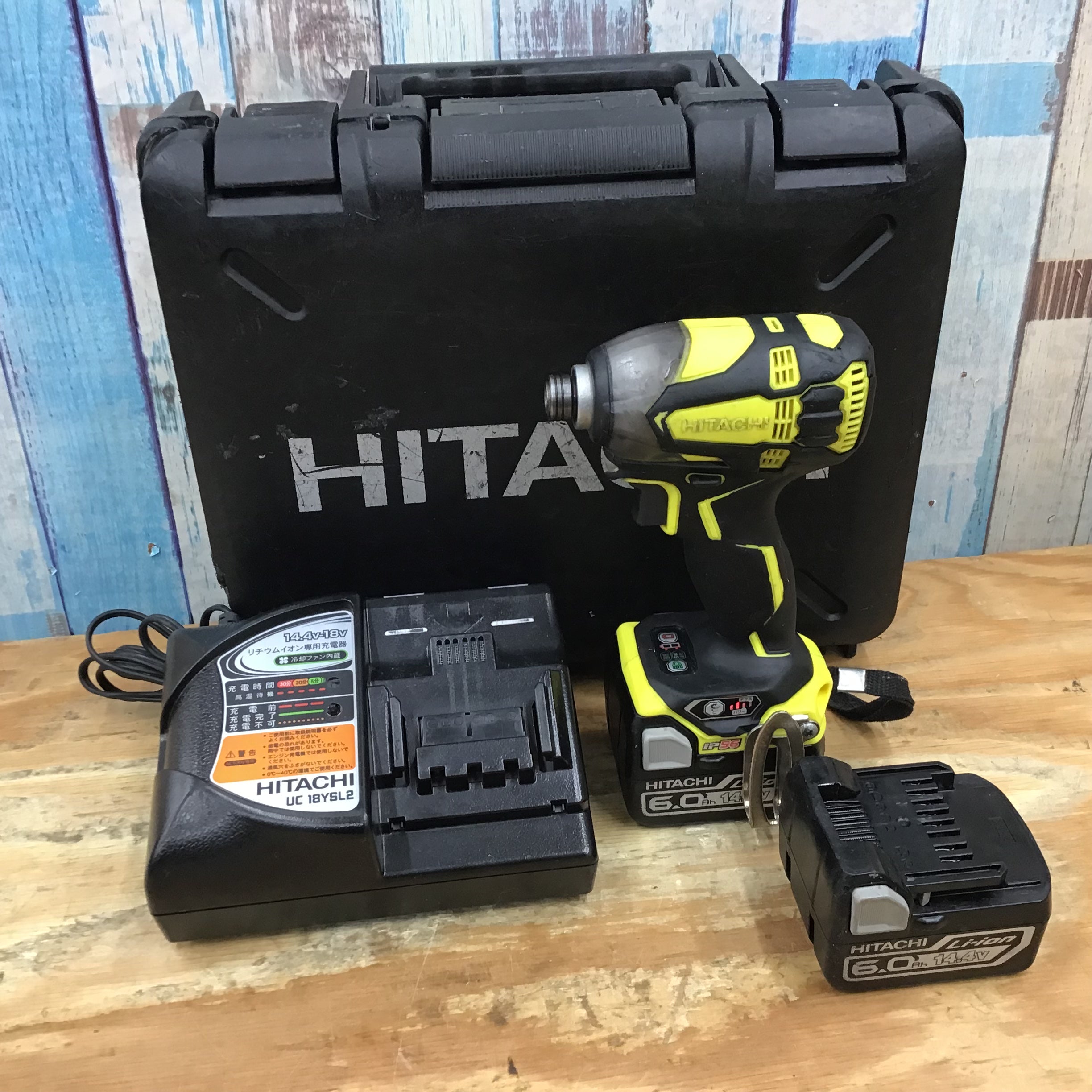 日立工機 HITACHI インパクトドライバー WH14DDL2 ブラック-