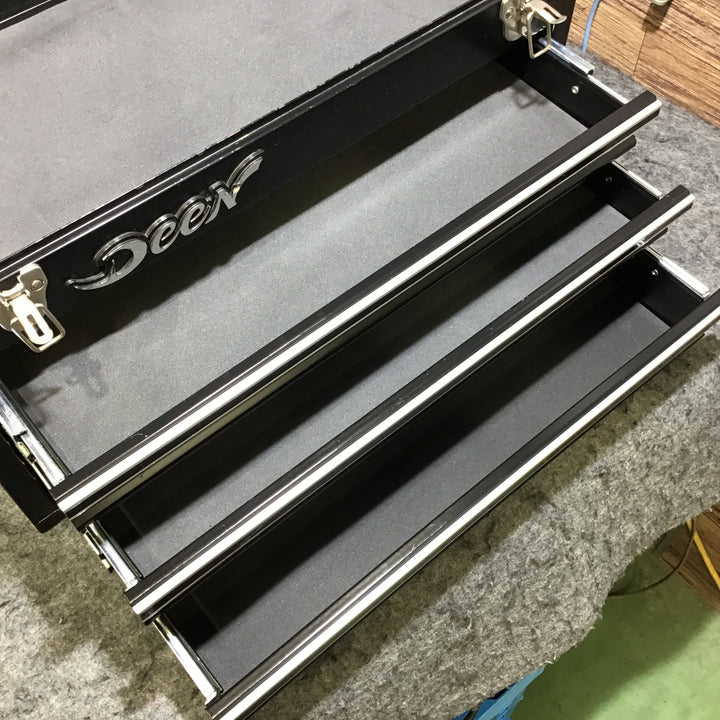 【中古】 DEEN 3段 チェストボックス 黒 DNX2103BK ツールチェスト 【桶川店】