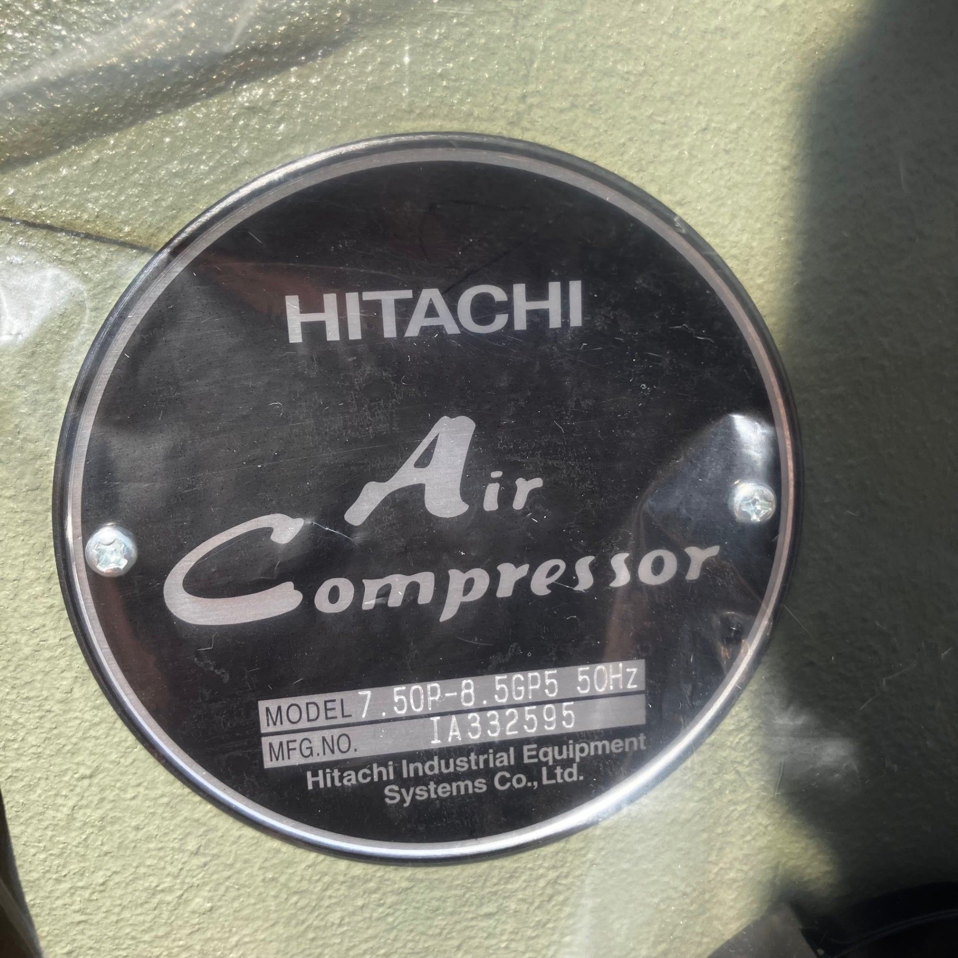 店頭受取り限定】HITACHI 日立産機 オイルフリーベビコン 10馬力 0.75