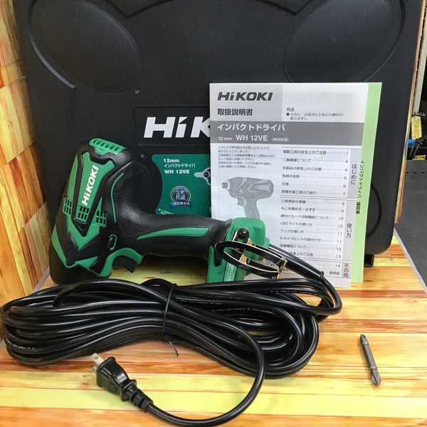 〇ハイコーキ(HIKOKI ※旧:日立工機) インパクトドライバ WH12VE(SC)【草加店】