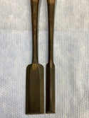 石流　突き鑿　2本組　龍虎　全長約660mm　刃長約49mm、約24mm【柏店】