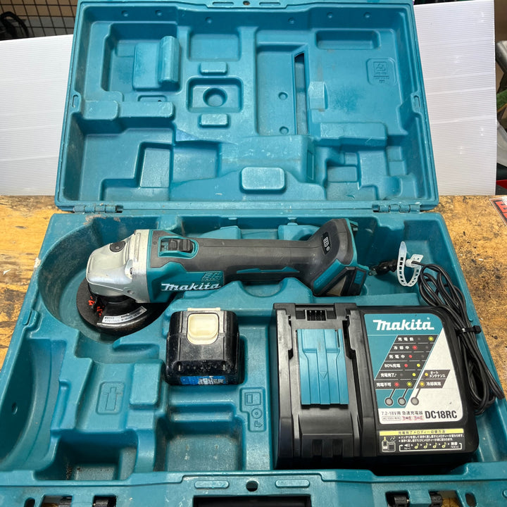 ★マキタ(makita) 100mmコードレスディスクグラインダ GA403DRGN バッテリー1個【草加店】