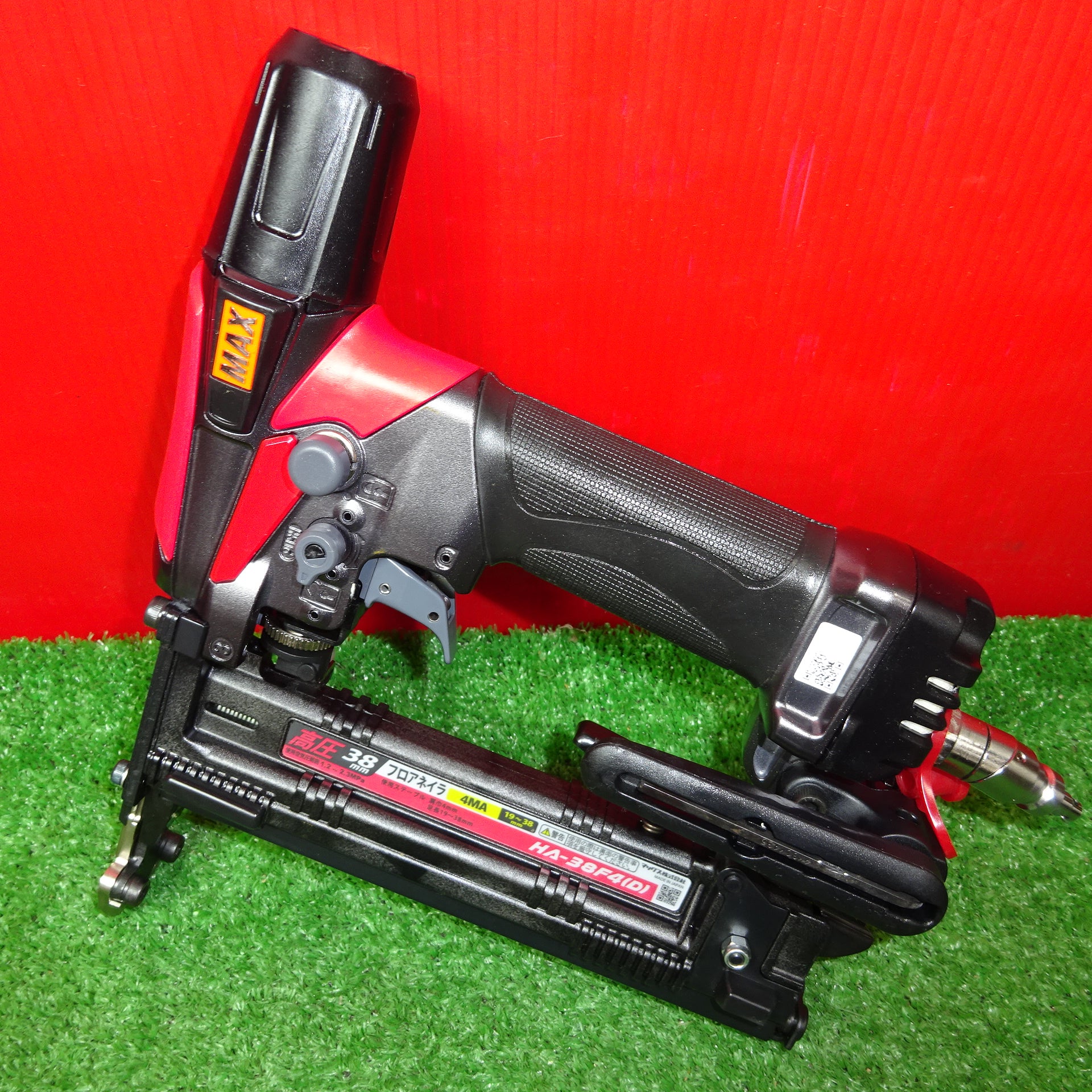 税込⑥新品 マックス HA-38F4(D) ダスタ付4mm高圧フロア釘打機 新品 HA38F4D MAX フロアタッカ エア釘打機