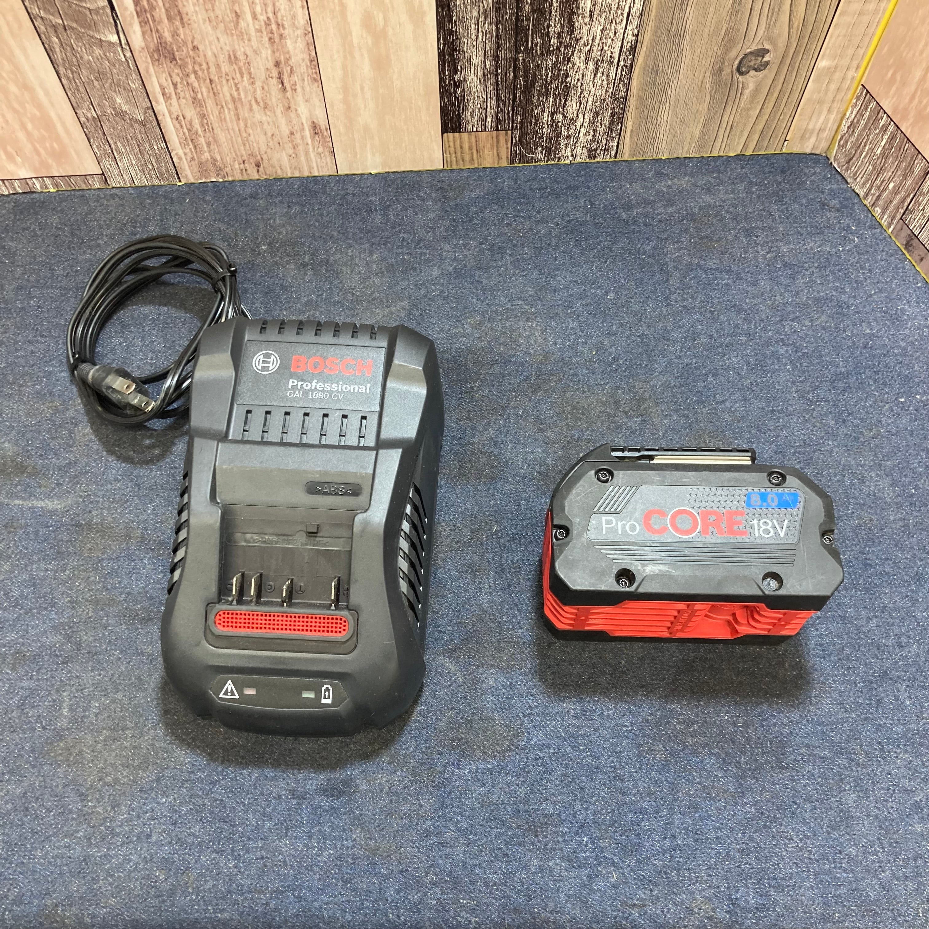 BOSCH ボッシュ 充電器 GAL1880CV+proCORE 18V 8.0Ah バッテリー×1