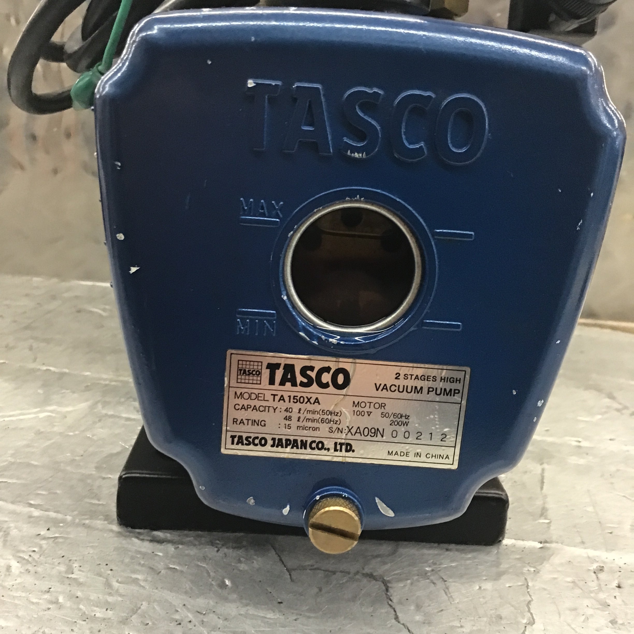 タスコ TASCO 真空ポンプ TA150XA【所沢店】 | アクトツールオンライン
