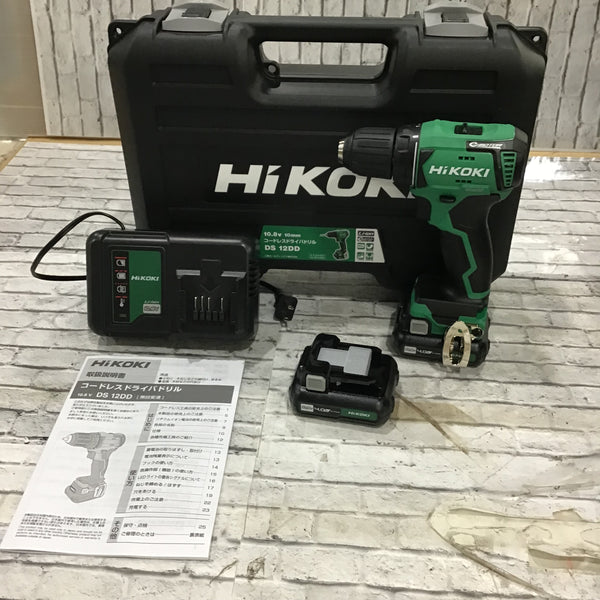 ★ハイコーキ(HIKOKI ※旧:日立工機) コードレスドリルドライバー DS12DD(2LS)【川口店】