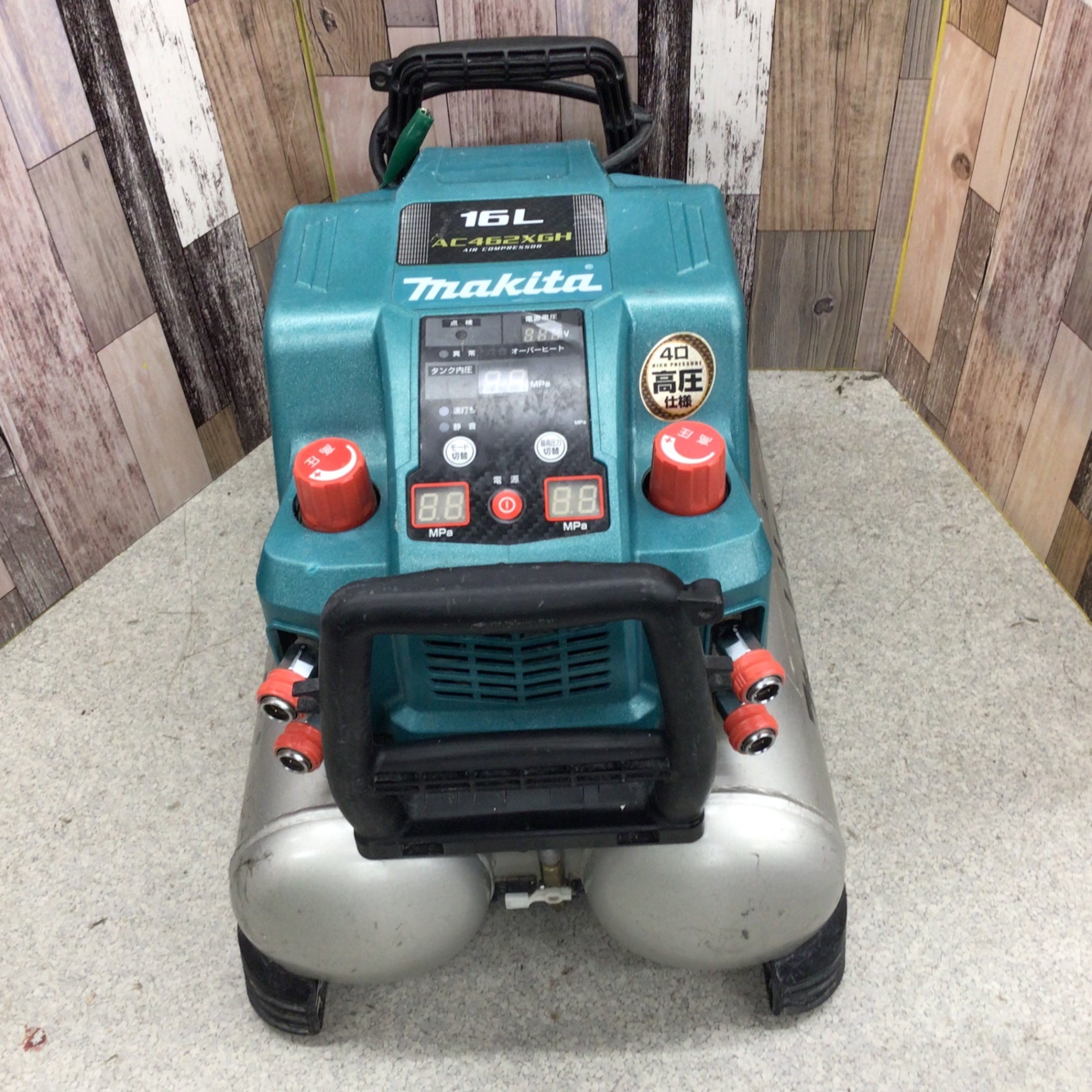 品 makita マキタ 高圧エアコンプレッサ AC462XGH タンク容量16L ...